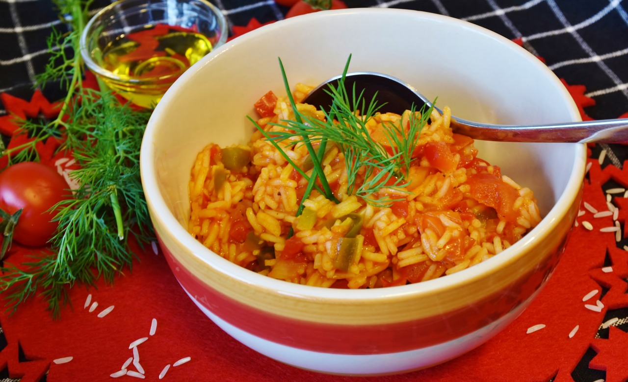 Riz aux pois chiches et légumes